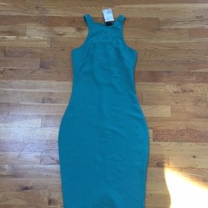 COPY - Turquoise Midi H&M Dress. Size 2; NWT